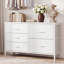 Commode en tissu avec plateau en bois, commode l 39,4 po avec 5 tiroirs, rangement, commode-380881014