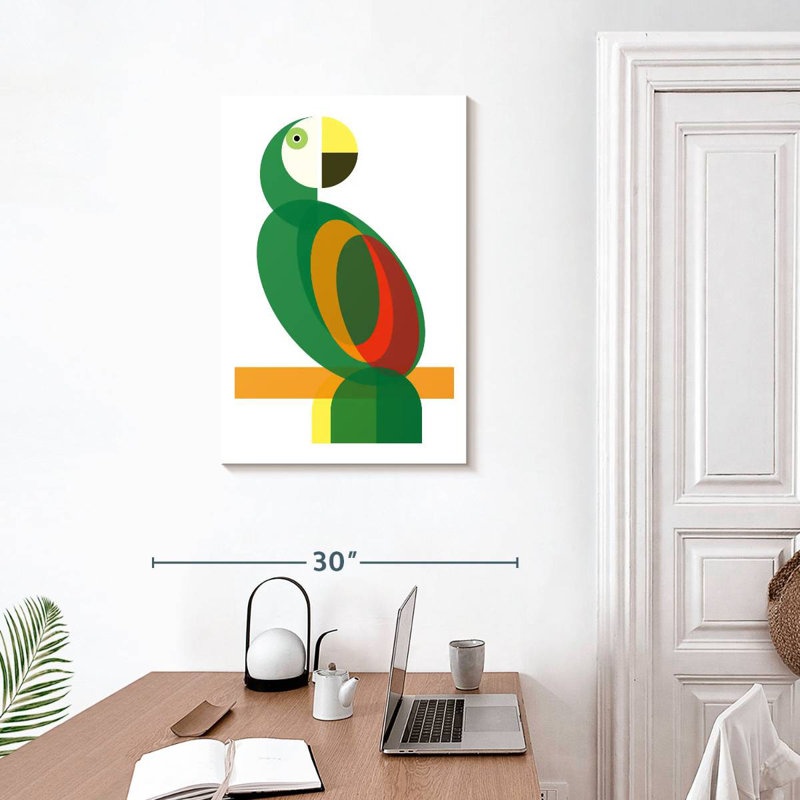 Ashelle Geometric Parrot, 30" H x 20" W