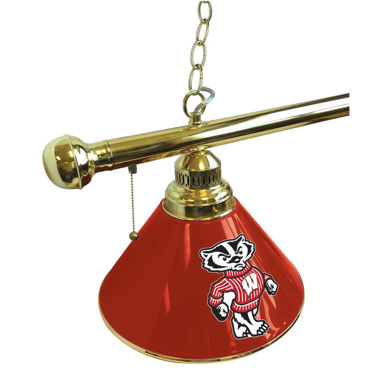 3 - Light Pool Table Lights Pendant, Brass, Northern Michigan University