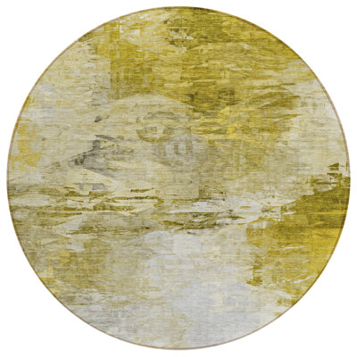 Khloei Washable Abstract Indoor / Outdoor Rug
