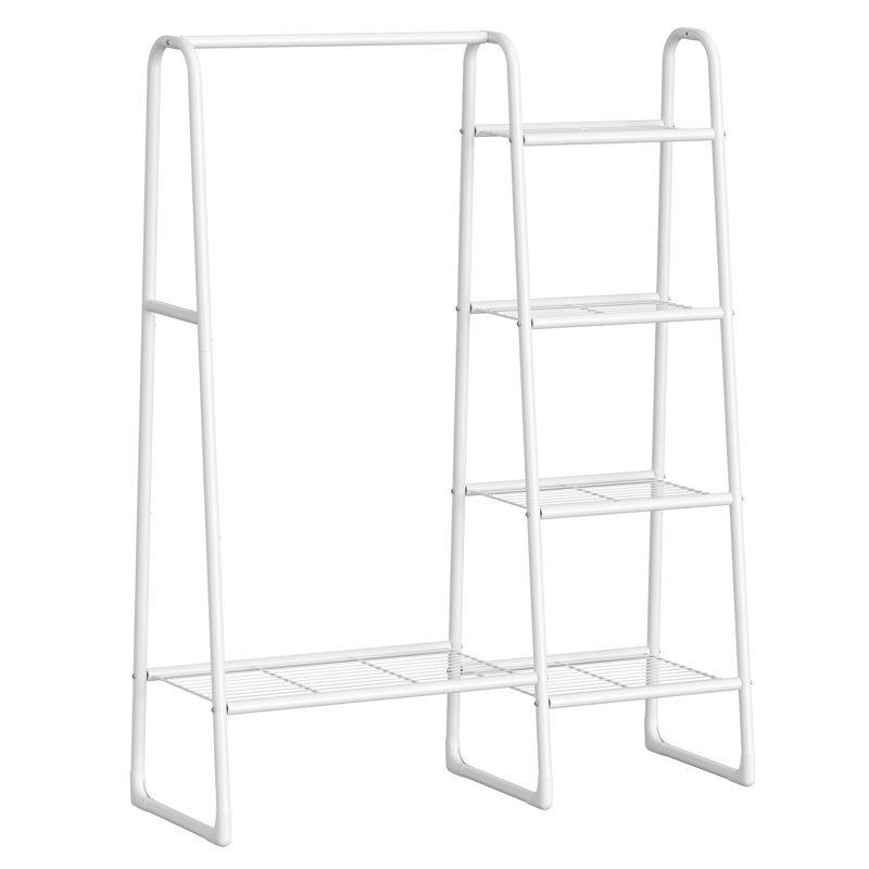 Darilynn 101.7cm Clothing Rack, Matte White