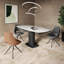 Leather Swivel Dining Chair-1229601354