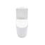 Toilette une pièce en céramique pour salle de bain, 12 po, 1,24 / 1,6 GPF, double chasse avec siège à fermeture douce, puissant double chasse CARTE 800 g