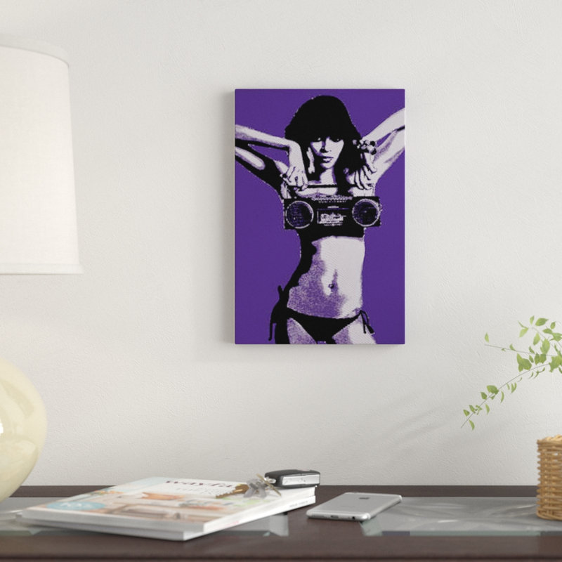 «Box Circles I» par Steez - impression sur toile tendue, H 40 po x l 26 po x P 1,5 po, Toile tendue