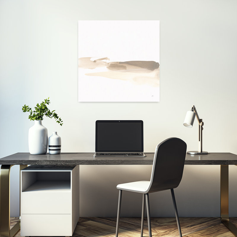 Simple Stroke I, art contemporain abstrait, H 18 po x l 18 po
