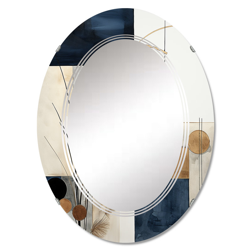 Cosumnes - Modern Wall Mirror Oval, 30 po x 20 po