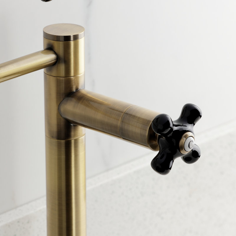 Robinet remplisseur Kingston, Laiton antique