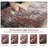 Washable Vintage Distressed Ombre Area Rug - Non-Slip, Soft Low Pile Carpet for Living Room, Brick Red, 4x6ft-1890792761-1890792760