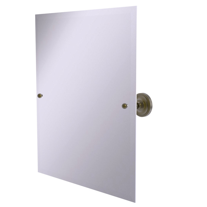 Miroir rectangulaire inclinable 21 "x 26" Marchmont, Laiton antique