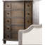 Commode de chambre à coucher, commode verticale à 5 tiroirs pour rangement