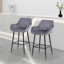 Bar Stools Velvet Fabric With Backrest And Armrests, Auitable For Kitchen, Home, Bar, Counter-80991477-72765166