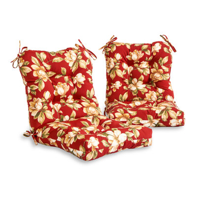 East Urban Home Hinged Outdoor Seat/Back Dining Cushion