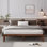 Base de lit plateforme en bois massif 14 pouces