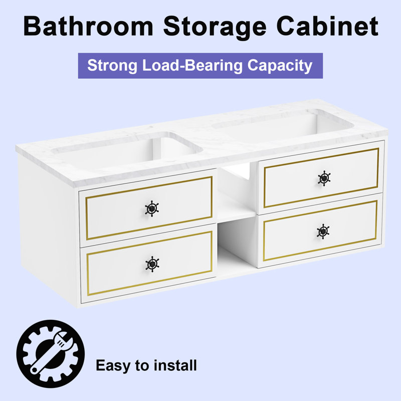 Adifaah 60'' W Double Vanity