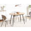 CLAVET Extendable Oval Metal Base Dining Table