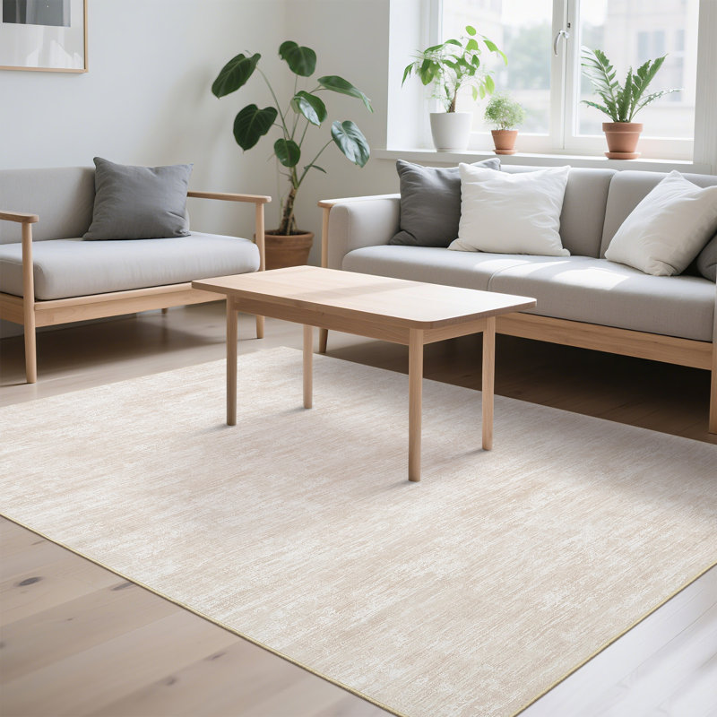 Washable Rugs for Living Room Modern Distressed Bedroom Rug Soft Large Area Rug Non Slip Throw Rugs Low Pile Stain Resistant Carpet for Dining Room