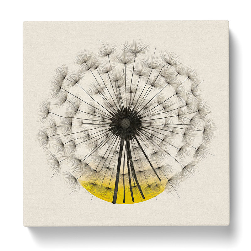 Dandelion Bauhaus No.3 - Wrapped Canvas