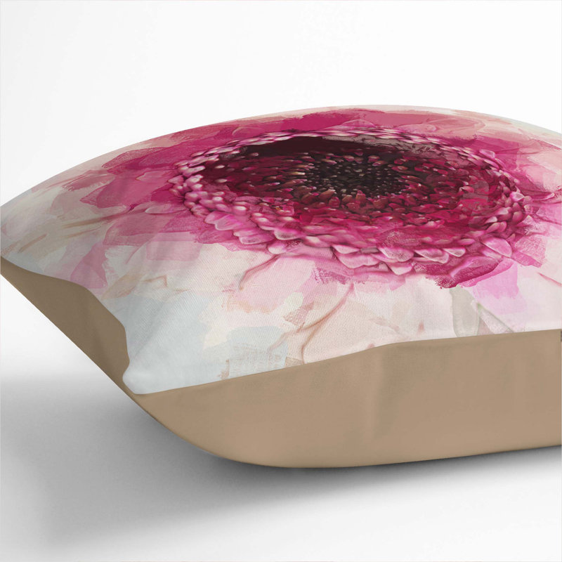 Square Throw Cushion, Stone, 55cm H x 55cm W x 20cm D