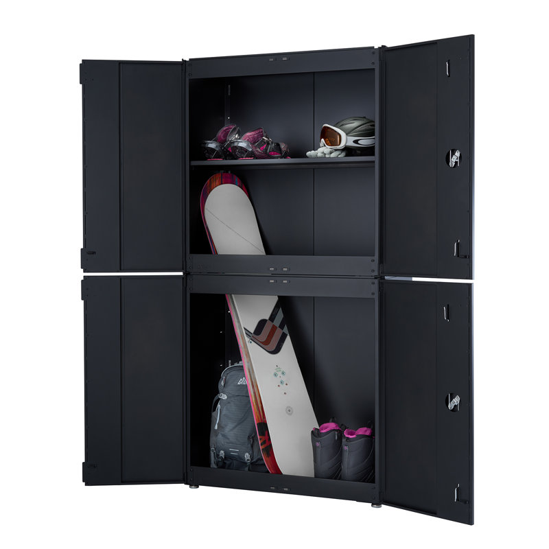 TRINITY Steel Freestanding Garage Cabinet in Black (36 in. W x 37 in. H x 19 in. D)