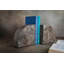 Paire de serre-livres gris en travertin