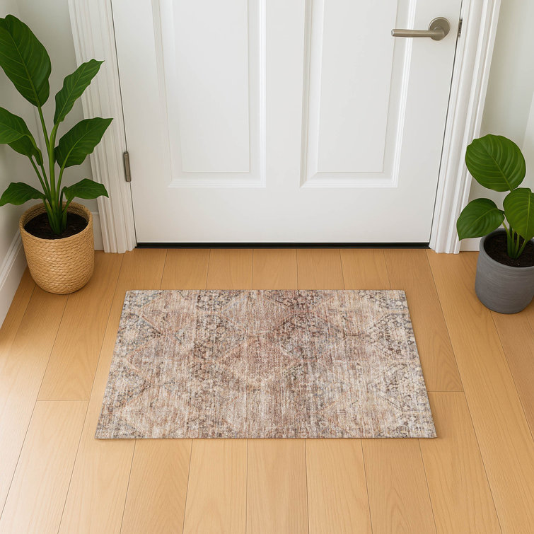 Premium Machine Washable Bucz AMF1745 Geometric Rug