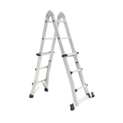 12 - Step Aluminium Lightweight Folding Multi-Position Ladder