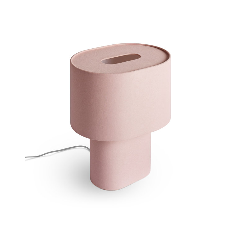 Hilla Table Lamp, Blush, 21”H x 18” W x 13” D