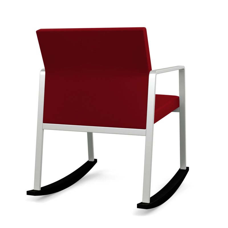 Chaise berçante Gansett, Argent, Vinyle Patriot Plus Bordeaux