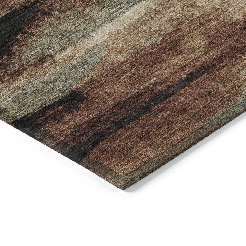 Tapis rectangulaire Aleighna avec envers antidérapant, Rectangle 1'8" x 2'6"