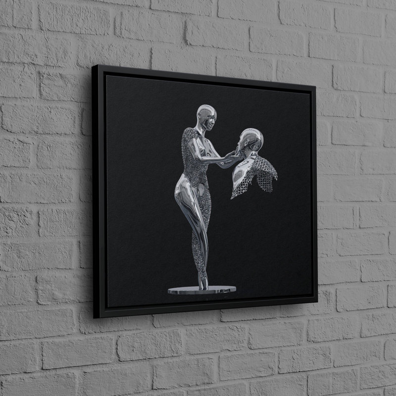 Art mural tendu sur toile de coton évoquant un style abstrait moderne pour une décoration intérieure contemporaine