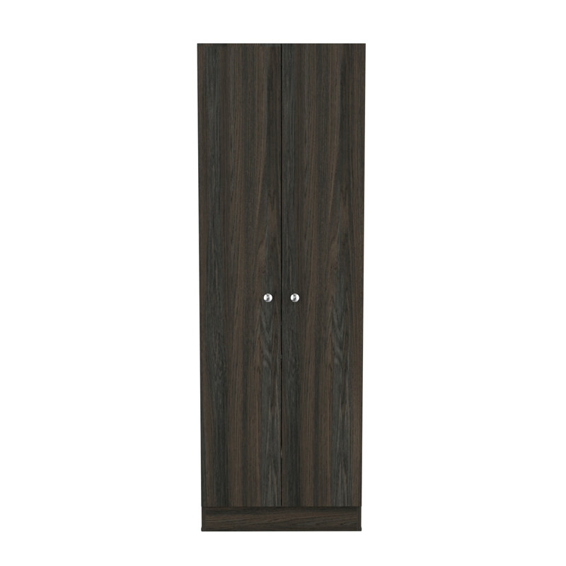 Buxton Rectangle 2-Door Storage Tall Cabinet Carbon, Light Gray