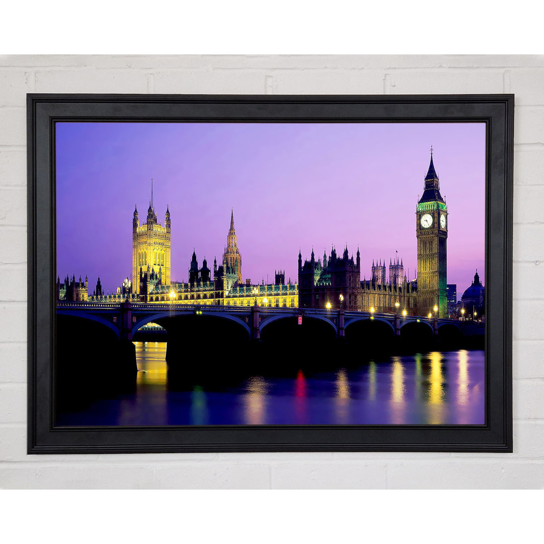 London Bridge City Lights - Einzelner Bilderrahmen Kunstdrucke