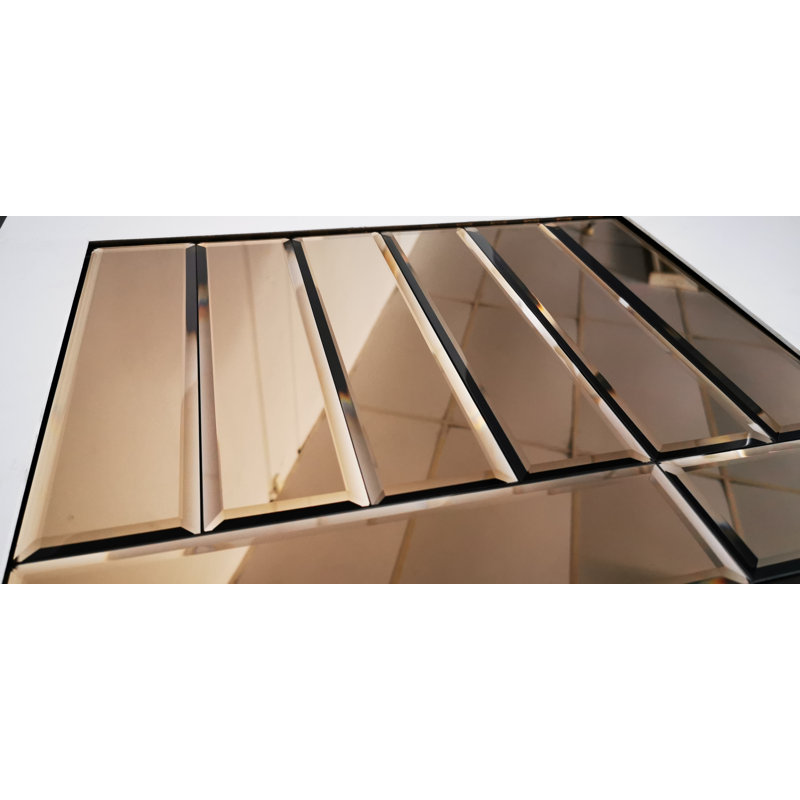 Echo 3" x 12" Beveled Glass Subway Tile