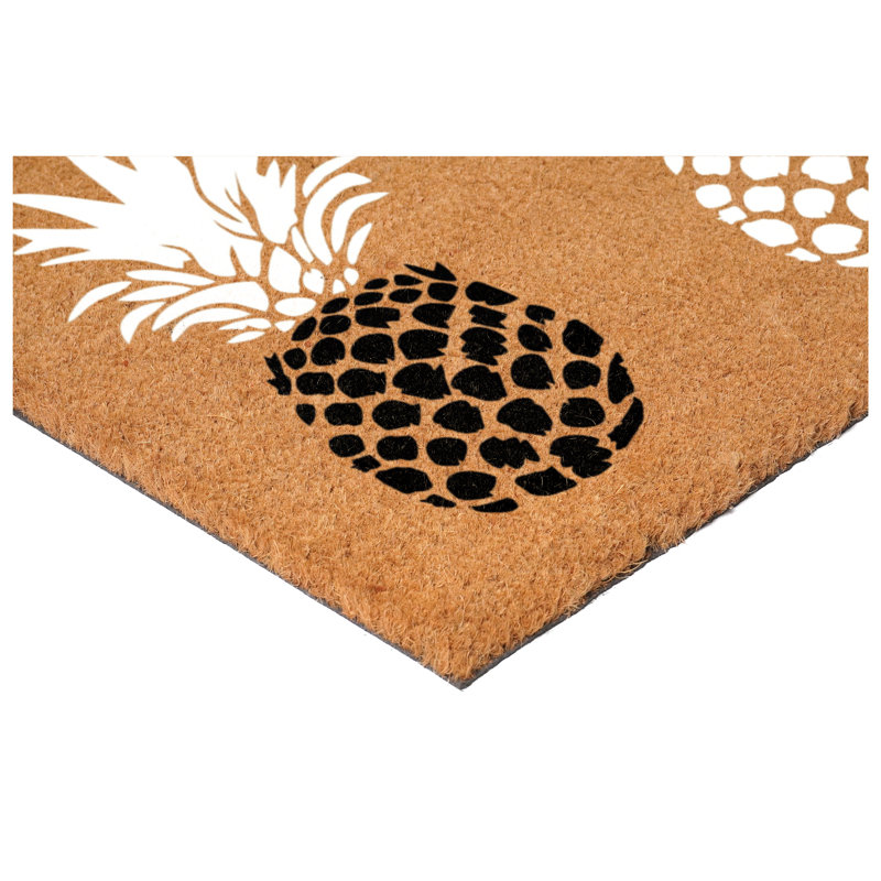 Paillasson Pineapple Trio, Blacks Blanc