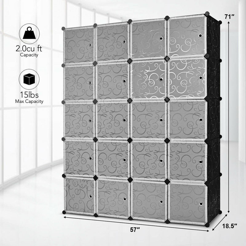 Paton 57'' Closet System (Can Be Cut To Fit)