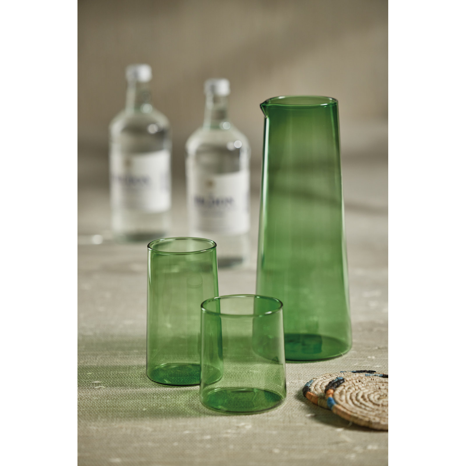 Bruce Highball Glasses, Fern Green