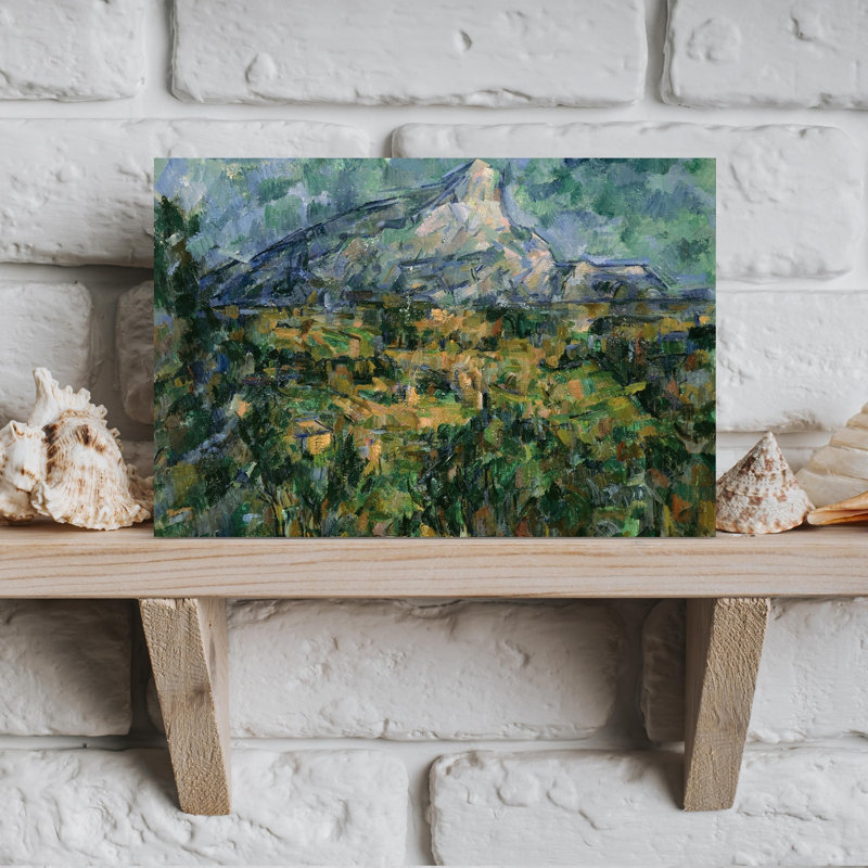 Mont Sainte-Victoire, 1904-1905 - Estampe d'art mural abstraite contemporaine représentant un paysage de montagne