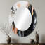 Miroir mural noir et or fluide-149059658