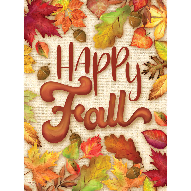 «Happy Fall On Canvas» par Mollie B., H 12 po x l 8 po x P 1,25 po