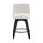 007-25" Swivel Bar Stools Set Of 2-Modern Counter Height Stools With Linen Upholstery&Button Tufted Back, Solid Wood Frame Barstools-189349766