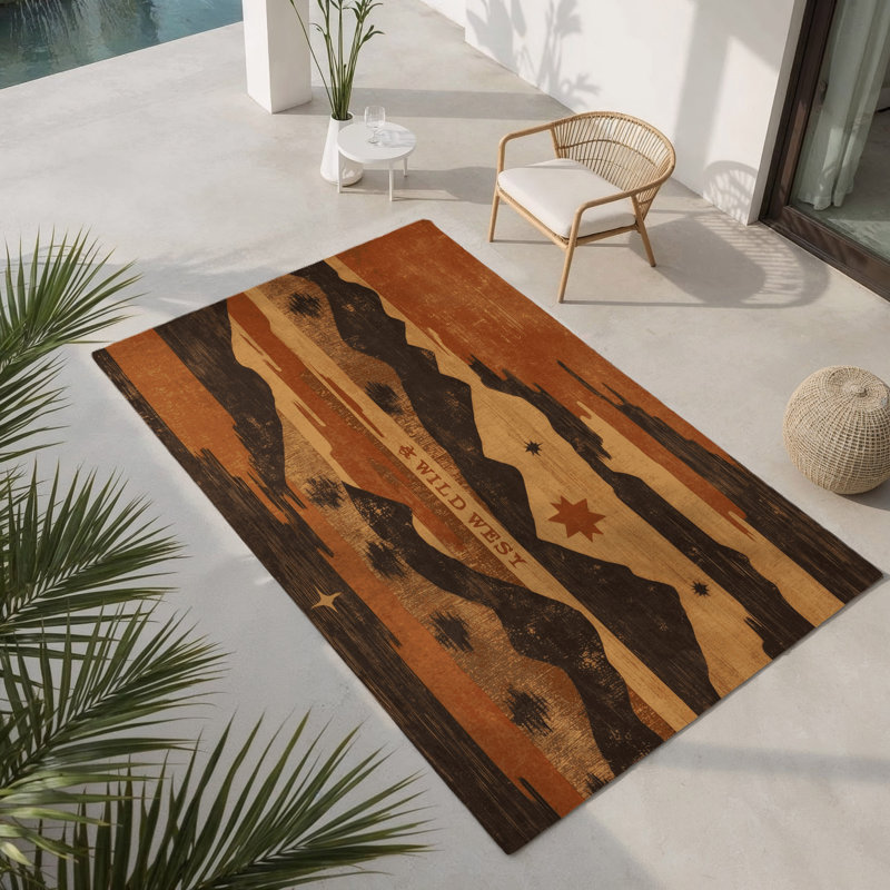 Tapis intérieur et extérieur Eernal Ember, Rectangle 4pi x 6 pi