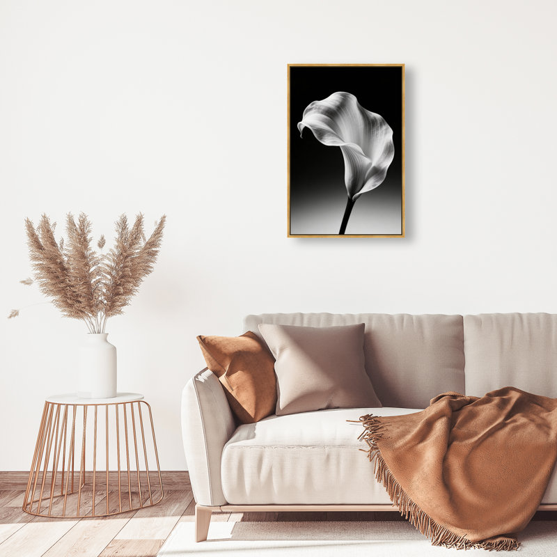 Petal Wave Print by Oliver Gal, 37" H x 25" W, Gold Floater Frame