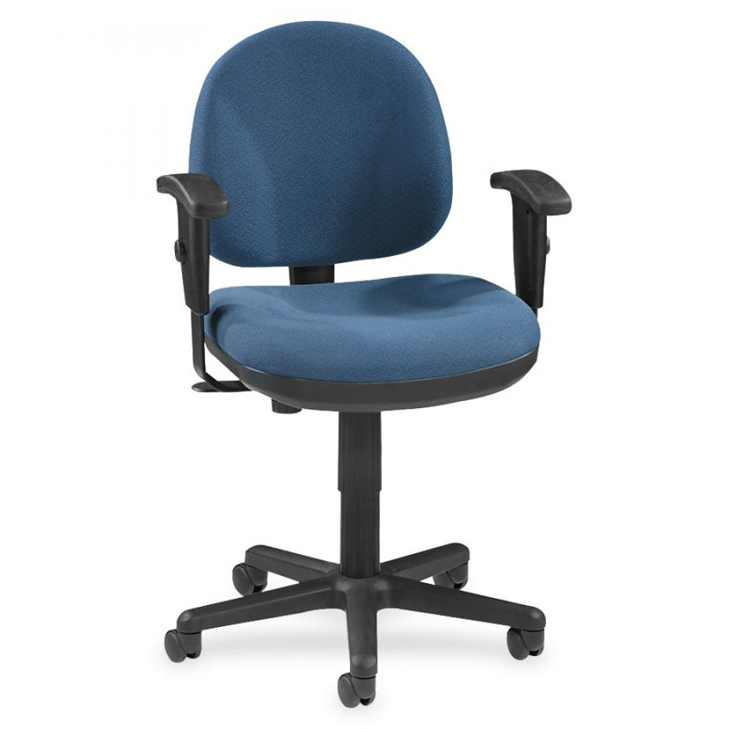 Polyester Blend Task Chair, Blue