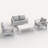 Rotella 4 - Person Outdoor Seating Group with Cushions-475994905-475994904