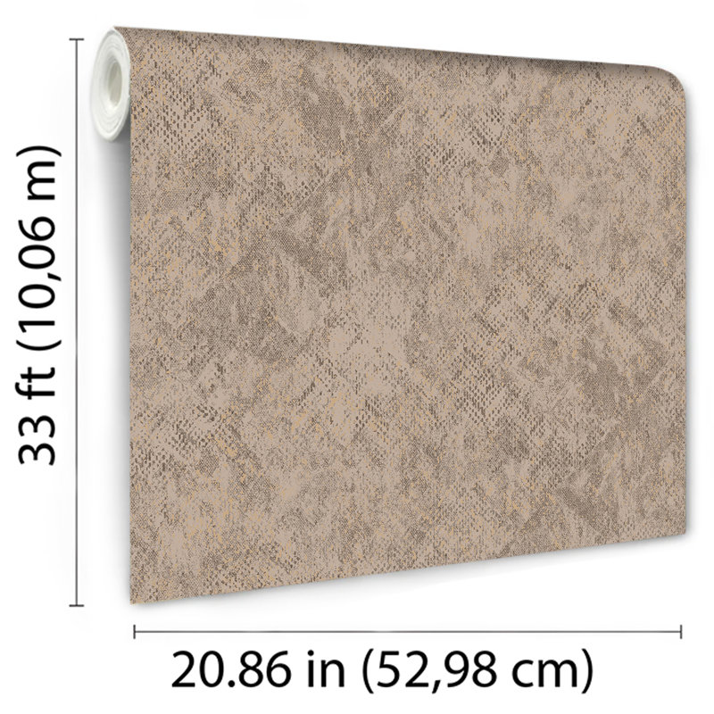 Python Diamond Texture Wallpaper, Taupe