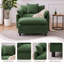Fauteuil d'appoint rembourré en chenille 39,4 po, fauteuil de lecture pour chambre à coucher, fauteuil de lecture moderne 39,4 po-1361285903