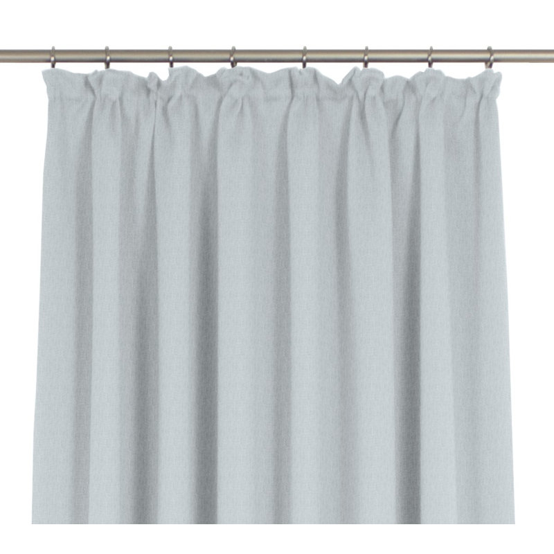 Sunday 82% Polyester And 18% Cotton Semi Sheer Curtain Single Panel, 142cm Width x 295cm Drop, Blue