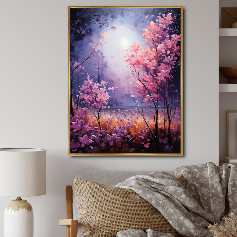 Lilas Lilas Serenade II, reproduction d'art sur toile, Or, H 32 po x l 24 po x P 1 po
