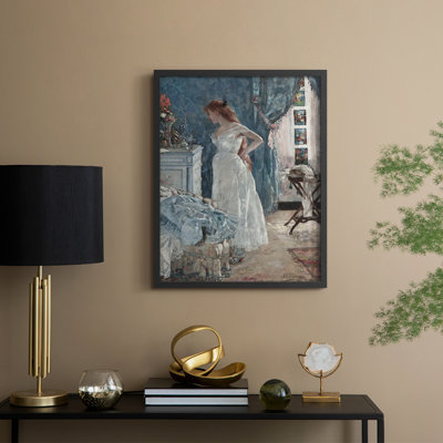 Reproduction encadrée vintage en bois massif Lxxxix