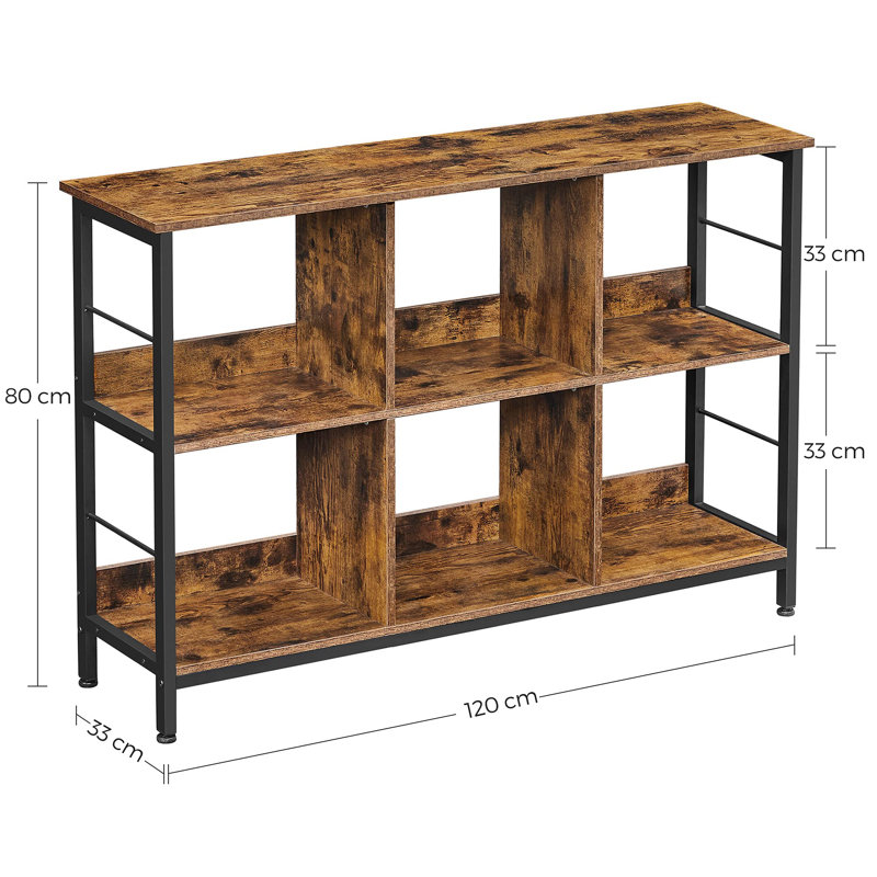 80cm H x 120cm W Metal Cube Bookcase